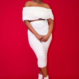 Crop Sweater Skirt Set